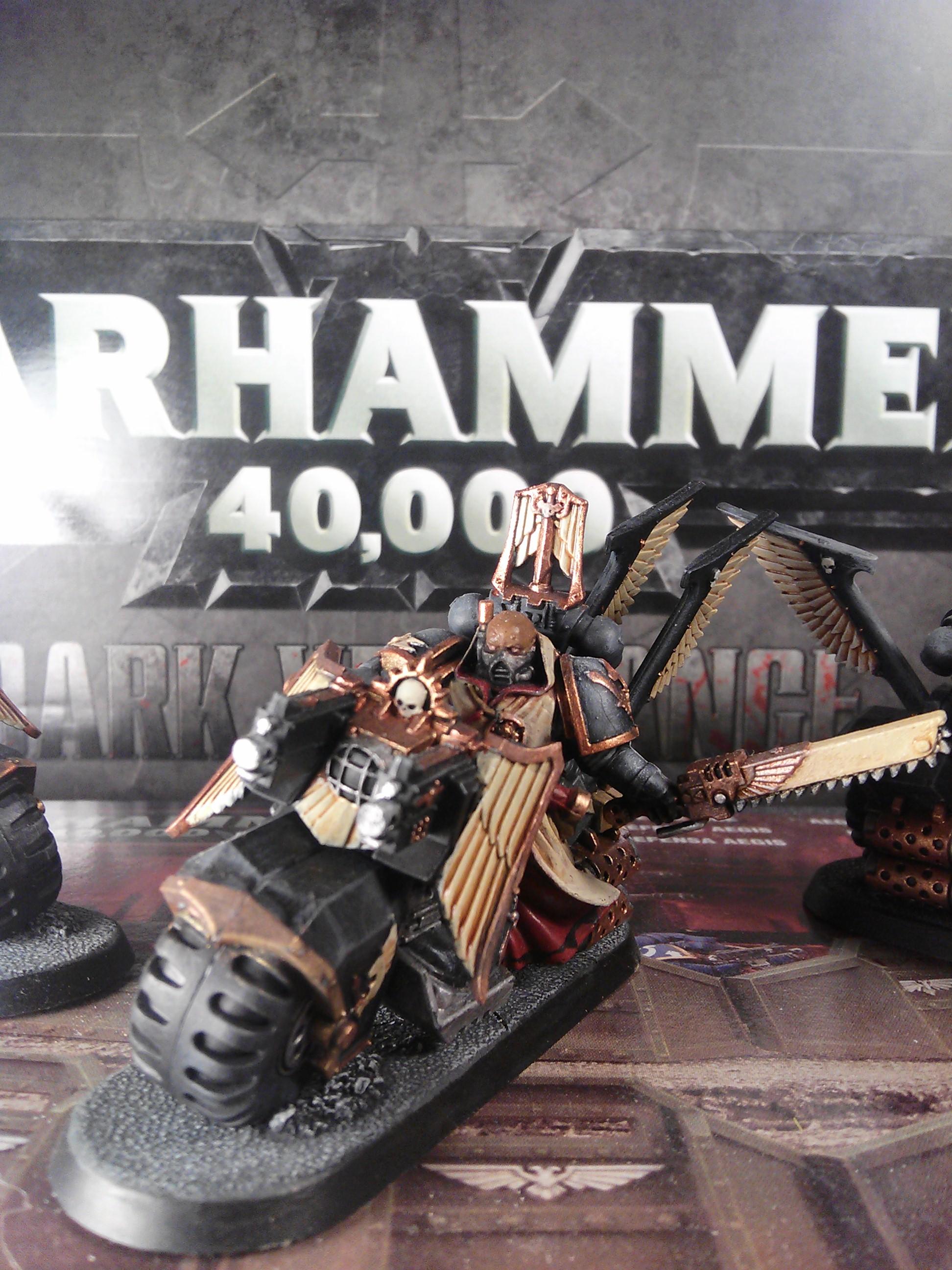 Chaos, Conversion, Dark Angels, Grey Knights, Ravenwing, Space Marines Raven Wing Captain